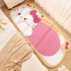Hello Kitty Girly Bedroom Rug - Cute Cartoon Bedside Mat for Children's Room Carpet