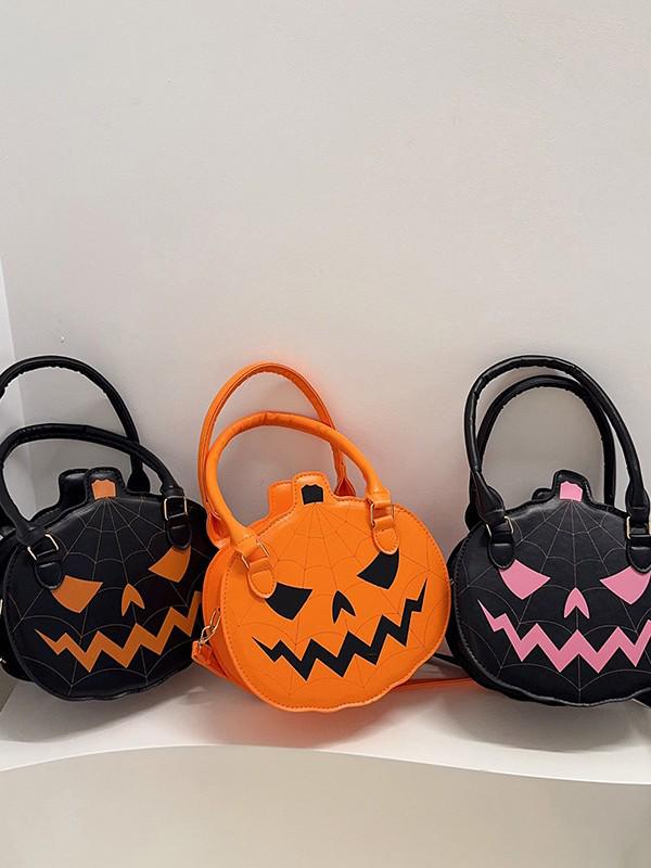 Lässige Damen Colorblock Umhänge- & Schultertasche - Halloween 2025 Edition