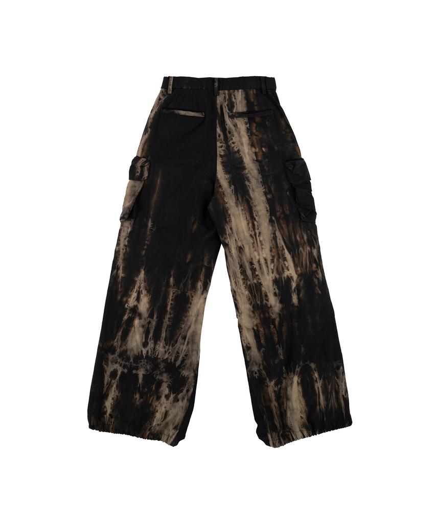 Pipeulobeudeowoldeu Tie-Dye Wide Jogger Pants_Bk