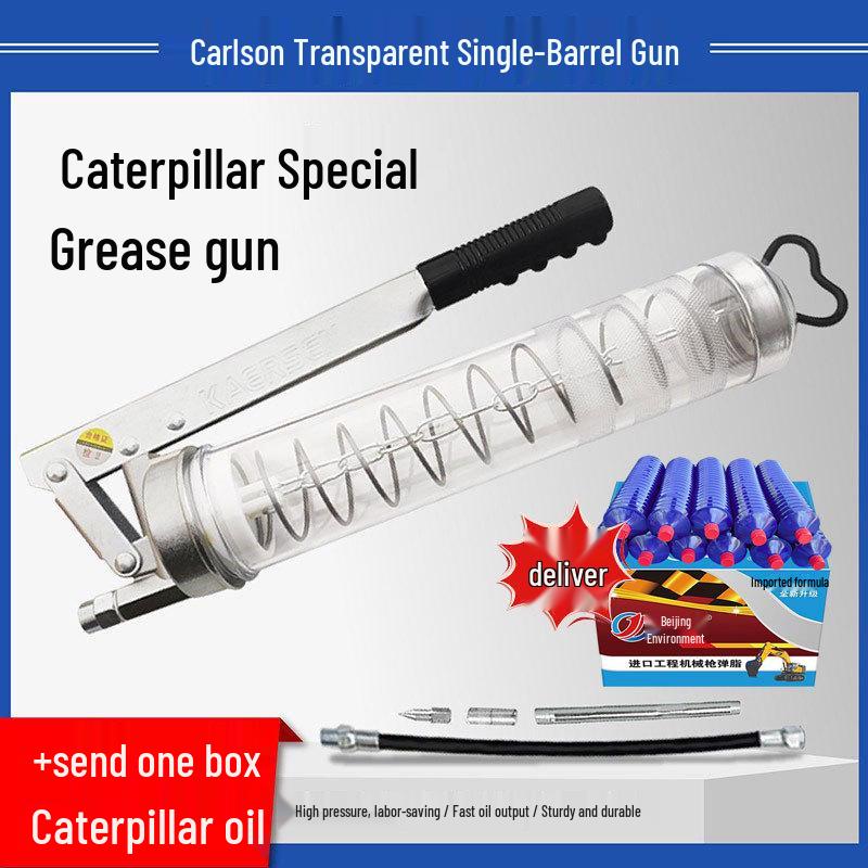 Carlson Zipper Grease Gun: Mini Excavator Chain Type Mechanical Lubricating Oil Bullet Gun