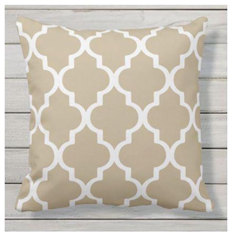 

Бежевый чехол для подушки 18X18 дюймов для дивана, квадратный чехол для подушки, кровать, элегантный дизайн, домашний декор 45*45cm