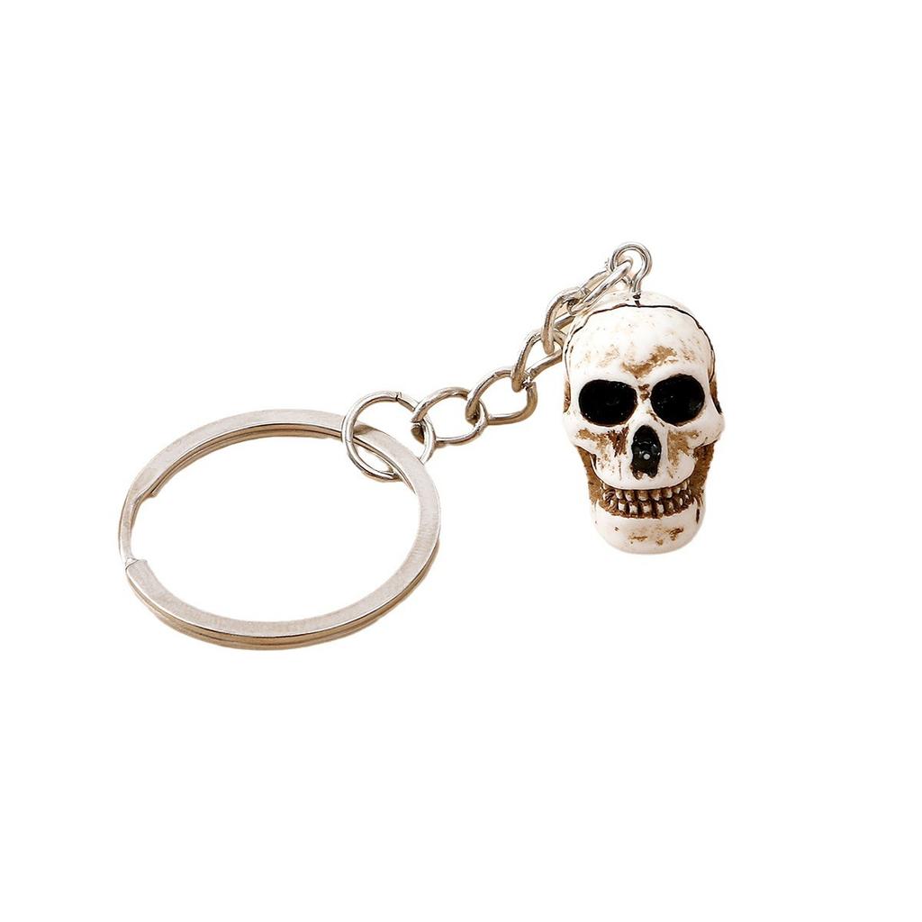 Cartoon Halloween Keychain Ghost Skull Key Ring Festival Decoration Pendant Couple Family Keychain Pendant