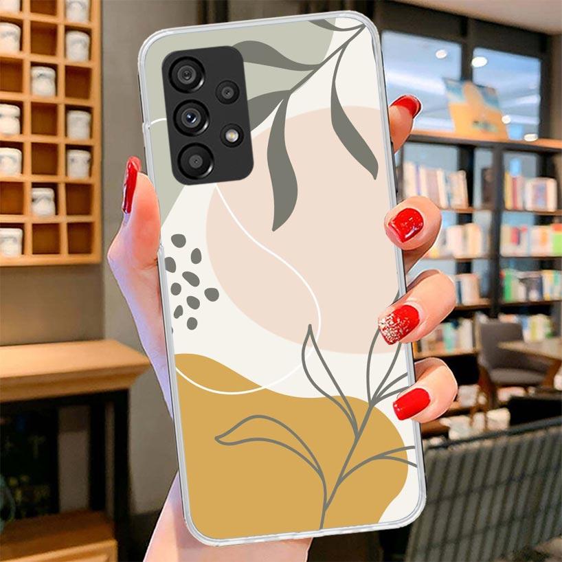 Abstract Women Face Line Phone Case For Samsung Galaxy A17 A37 A57 A16 A26 A36 A56 A15 A25 A35 A55 A14 A24 A34 A54 A13 A23 A33 A
