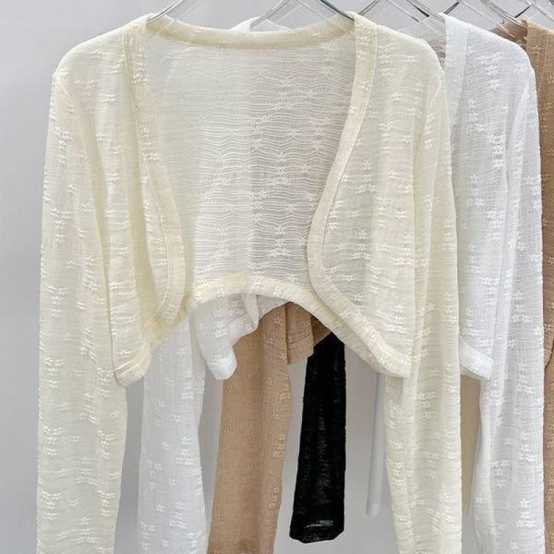 Lace Bolero Top & Cami Dress with Sheer Sun Shawl
