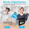 Portable Organ Organizer - 12 Pocket Expandable File Folder, Monthly Paper Bill & Tax Receipt Organizer