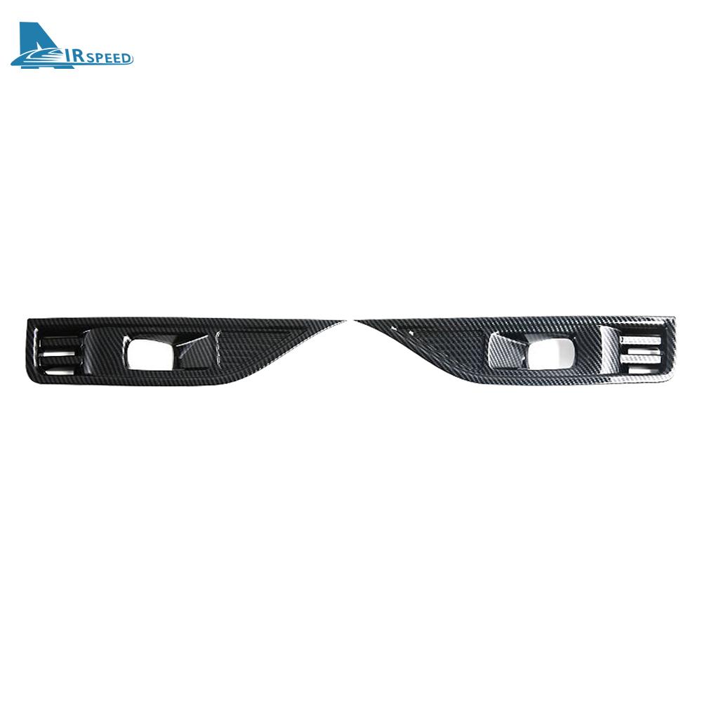 Car Shark-Style Front Fog Lights Cover Exterior Accessories ABS Black Carbon Fibre Pattern for BYD Shark 2025 2026 2027 LHD RHD
