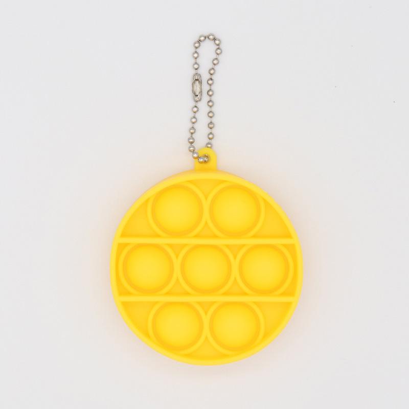 Colorful Silicone Keychain Bubble Toy - Mouse Killer Pendant and Educational Decompression Tool