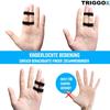 TRIGGOX Trigger Finger Splint Finger Protection Buddy Loops Adjustable [Set of 10]