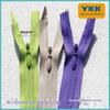 Zíper Invisível YKK Nº 3 com Puxador em Gota d'Água para Vestidos de Noiva, Vestidos de Festa e Saias Grossas - Produto Genuíno