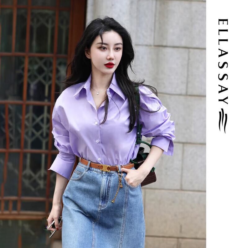 ELLASSAY Women s Crisp Cotton Feel Shirt EWB343C00600 M