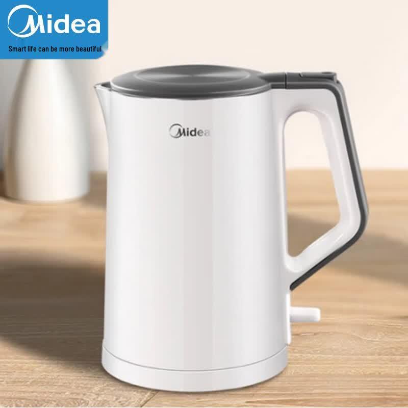 Midea 1.5L Double-Layer Anti-Scald Electric Kettle CN plug (adapter included)
