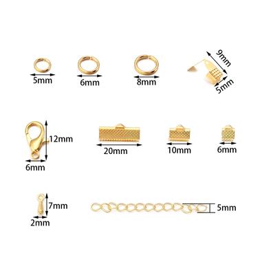 1box/bag Jewelry Findings Making Kit Lobster Clasp Open Jump Rings Earring Hooks Multifunctional Pliers for DIY Jewelry Making