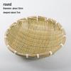 Handmade Bamboo Weaving Sieve Basket Storage and Snack Plate Set