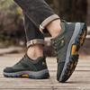 Fashion Spring new men's sports shoes waterproof anti slip breathable hiking shoes simple comfortable men's wear-resistant shoes