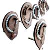Chinesischer Retro-Schmuck-Ausstellungsständer: Vierpanel-Aufbewahrungsregal für die Fotografie von Halsketten, Armbändern und Armreifen.