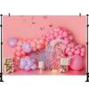 LS Butterfly Garden Backgrounds Cake Smash Kids Adult Photography Props Child Baby Balloon Decors Photo Backdrops