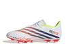 Adidas Predator AI1 Soccer LKX21 Blue Size Cm Edge.4 Cleats, Multi-Ground Compatible, Men's, White/Solar Yellow/Power (GW0989), 26.0