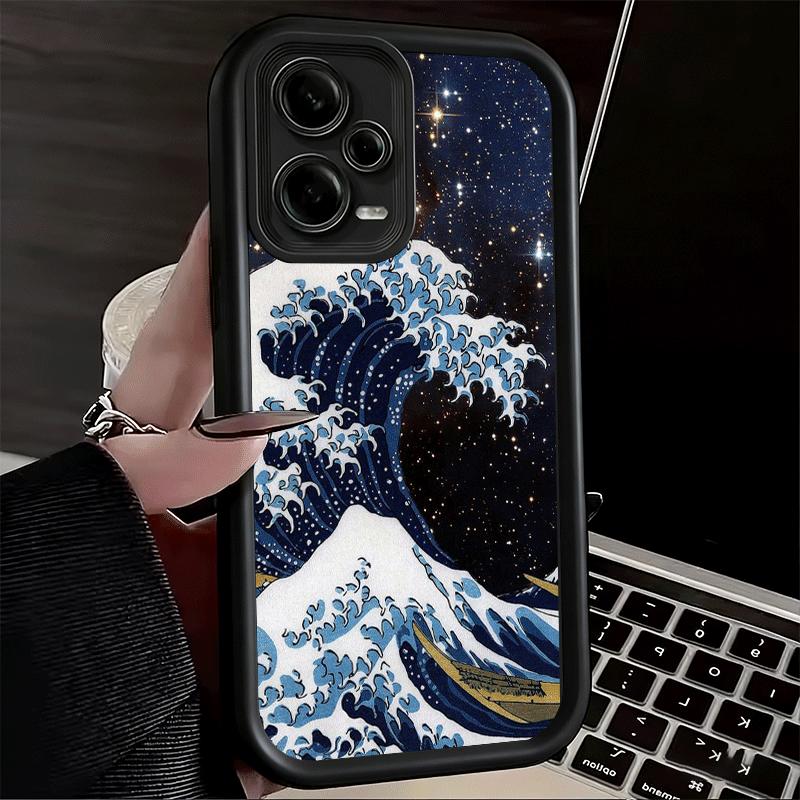 

Japanese Wave Kanagawa Surfing Soft Phone Case for Xiaomi Redmi Note 15 14 13 12 11 Pro Plus 10S 11S 4G 11T 5G Shell Silicone Fu Redmi Note12ProPlus