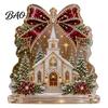Festive Desktop Signs for Holidays Christmas Faux Diamond Painting Tabletop Ornaments, Beginner-Friendly DIY Acrylic Rhinestone Art Ornaments