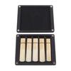 Clarinet Reed Case 10 Slots Saxophone Clarinet Holder Box with Magnetic Closure for Alto Tenor Soprano Saxophone Reeds