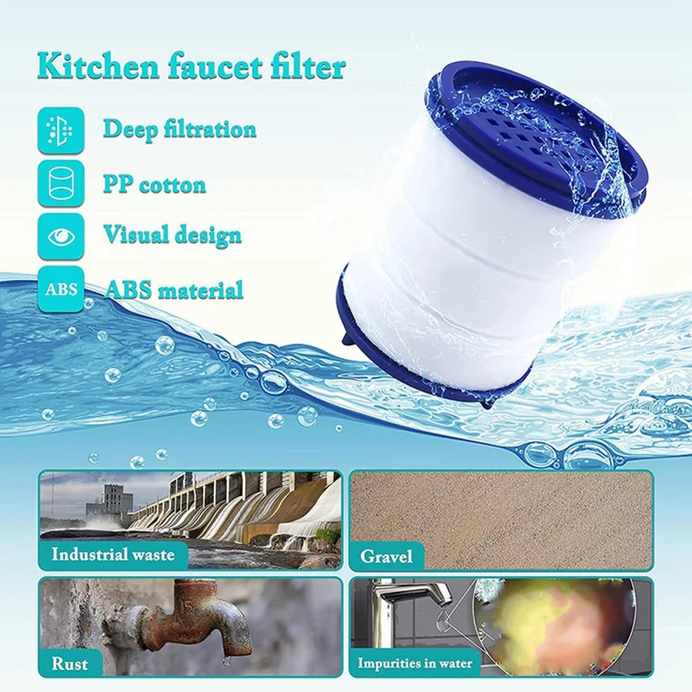 Faucet Water Filter For Kitchen Water Purification Filter Remove Chlorine Heavy Metals PP Cotton 360 Swivel Filtration Purifier