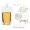 10pcs Transparent Plastic/Aluminum Foil Liquid Package Nozzle Bags Juice Beverage Milk Sealed Stand Up Storage Reusable Pouch