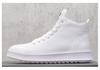 Trendy Men's 2024 White Hidden Heel High-Top Sneakers - Summer Casual Thick-Soled Martin Boots