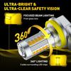 2x AUXITO H11 H8 LED Fog Light Bulbs Driving Lamp DRL Yellow 3000K High Power
