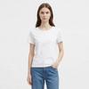 [Shop  ] DomeSTic Women S Round Neck Inner Plain ShorT Sleeve T ShirT Dai wSh 21194 whiTe