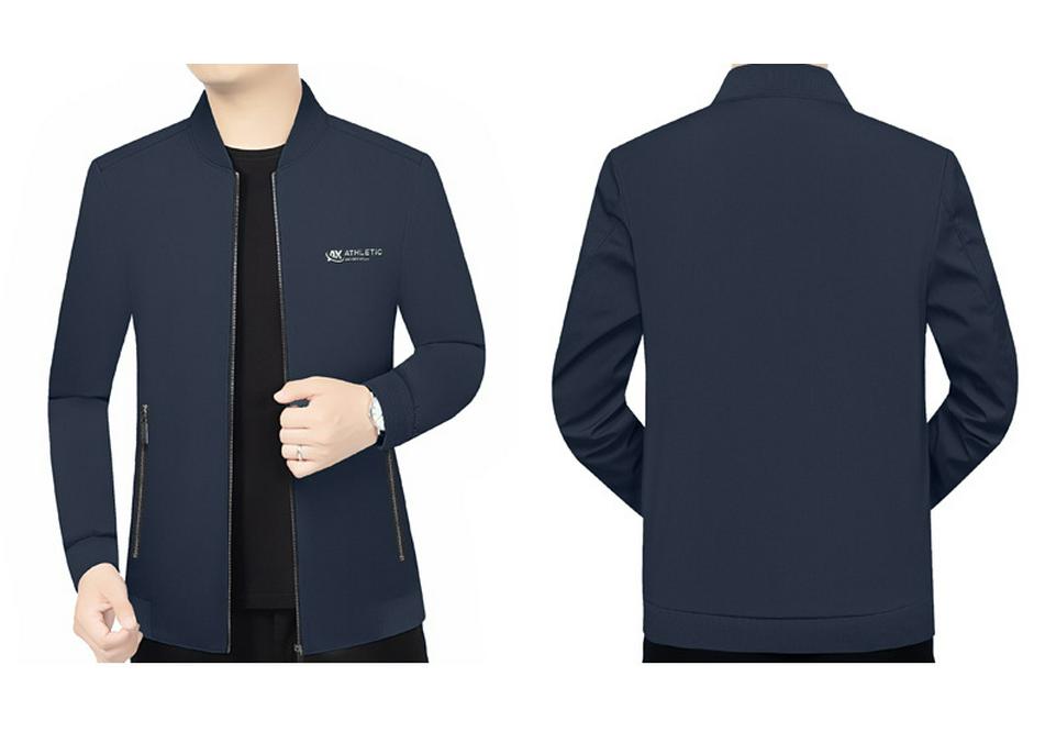 2026 Spring Men's Stylish Business Casual Baseball Collar Jacket - Elegant & Versatile Solid Color Top
