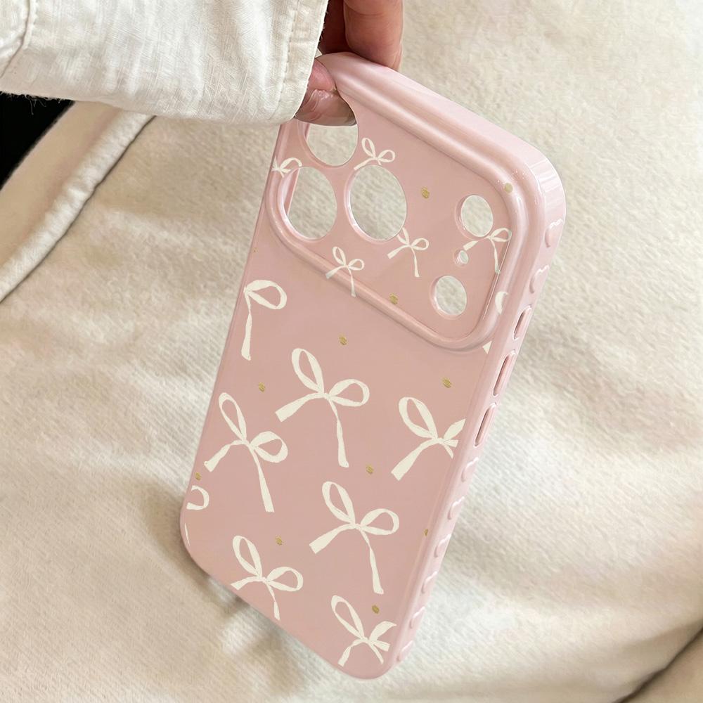 Cute Bowknot Phone Case For Samsung Galaxy A56 5G A16 A37 A17 A07 A36 A55 A54 A15 A05 A06 A26 Soft Shockproof Back Cover Fundas