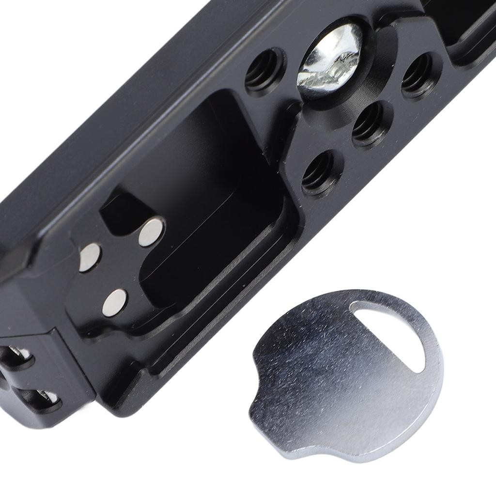 Camera Cage for R8 Camera Frame Rig with for Arca Base Cold Shoe Strap Slot 1/4 3/8 in Screw Holes for Vlog Video Recording