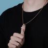 European and American Retro Zircon Cross Pendant Necklace