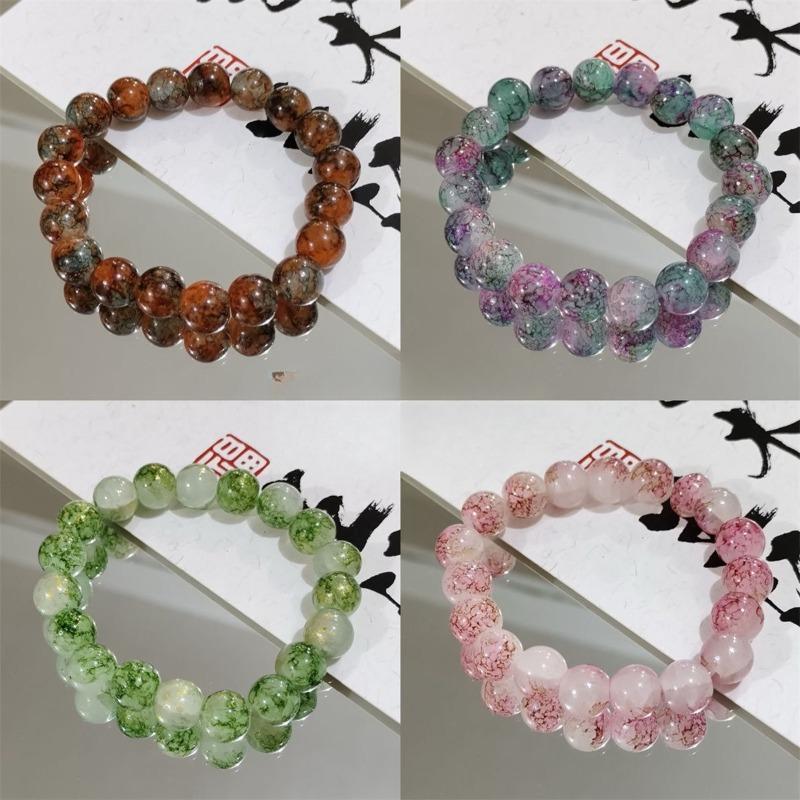 New Chinese-style Glass Bead Bracelet - A Unique and Exclusive Design for Women, Featuring A New Type of Lucky Charm Bracelet.