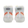 Nike Blazer Mid 77 Pro Club Remastered - Biały Pomarańczowy Bezpieczeństwa Męskie Sneakersy Żagiel Jasnosrebrny DQ7673-103