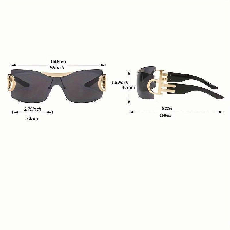 Outdoor Sports Glasses Metal Frame Gradient Lens Fashionable Sports Climbing Personality Mirror Finish for Outdoor