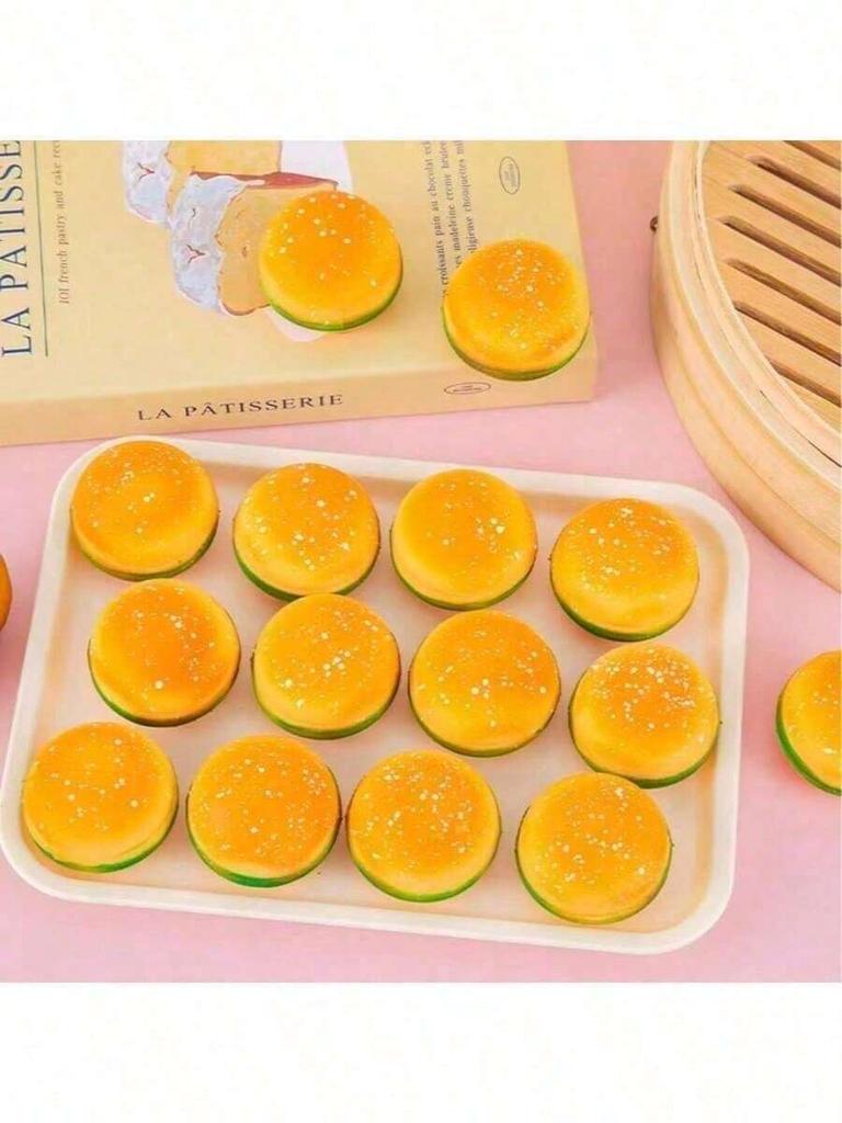 Realistic Hamburger Squishy Toy, Stretchy Stress Relief Ball, Food Model Fidget for Kids Adults