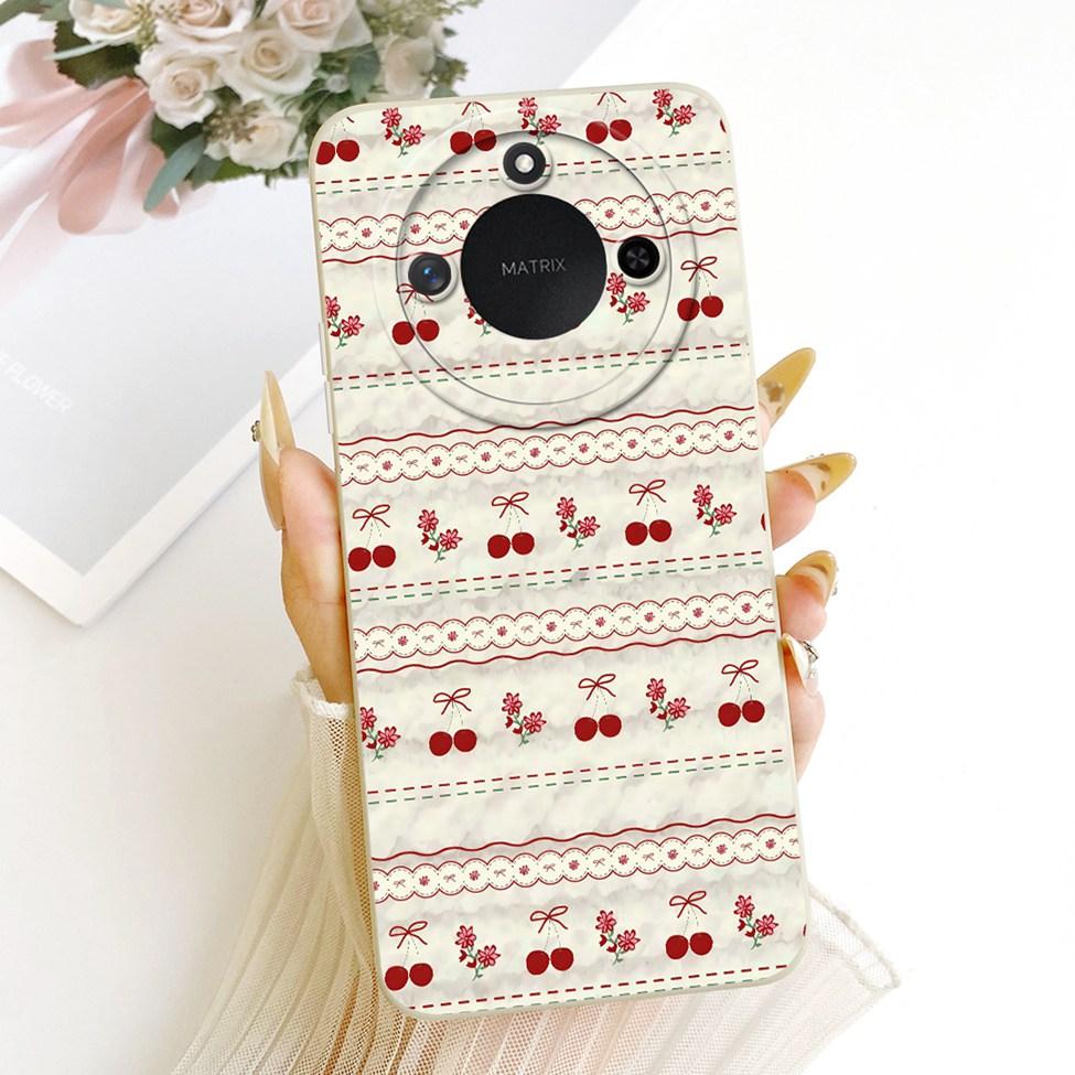 6.8'' For Honor X9c Smart Case Silicone Fashion Luxury Cute Cartoon Painted Cover For Honor X9c Smart Funda