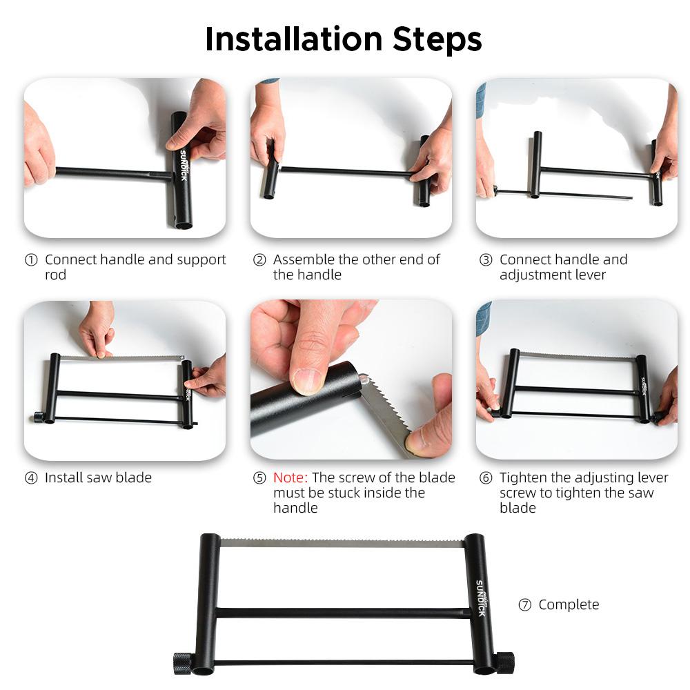 Прямоугольная ручная пила из алюминиевого сплава. Складная ручная пила для улицы. Ручная — фото 13