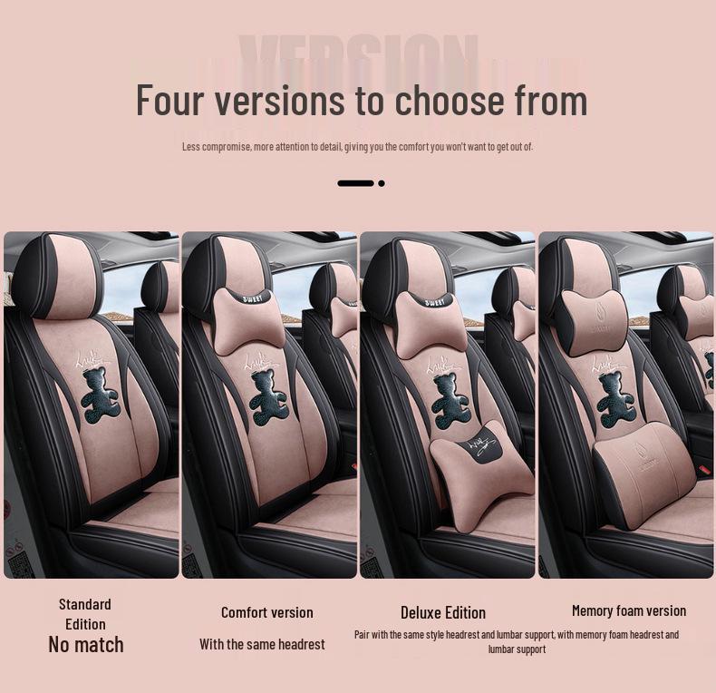 Cartoon Car Seat Covers for Beijing Hyundai Tucson, ix25, ix35, Sonata, and Sonata Eight - Tech Cloth Cushions