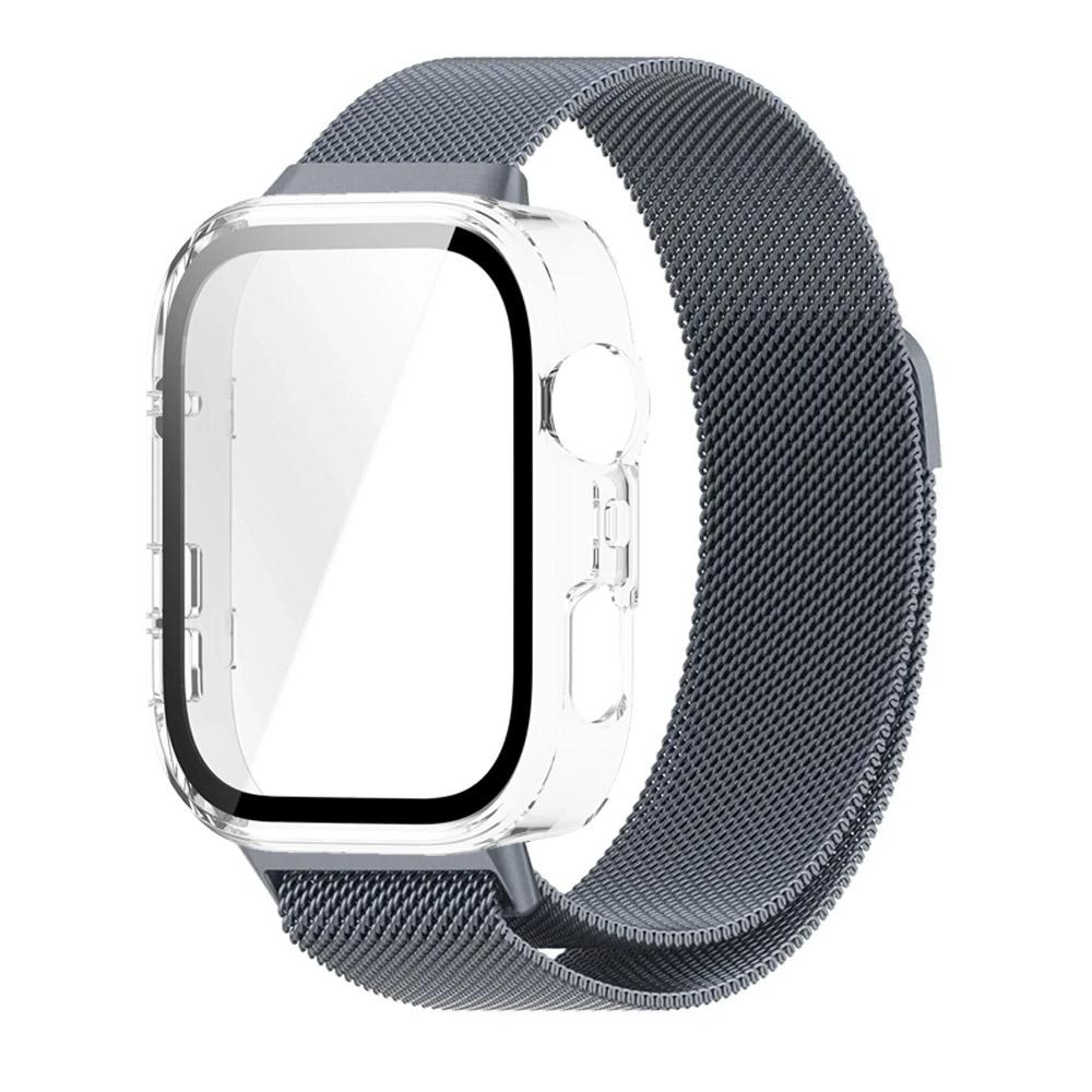 PC-Gehäuse + Metall-Mailänder Armband für Huawei Watch Fit 3/4/4 Pro Displayschutz-Stoßfänger Bequemes Armband für Huawei Watch Fit 4 Pro