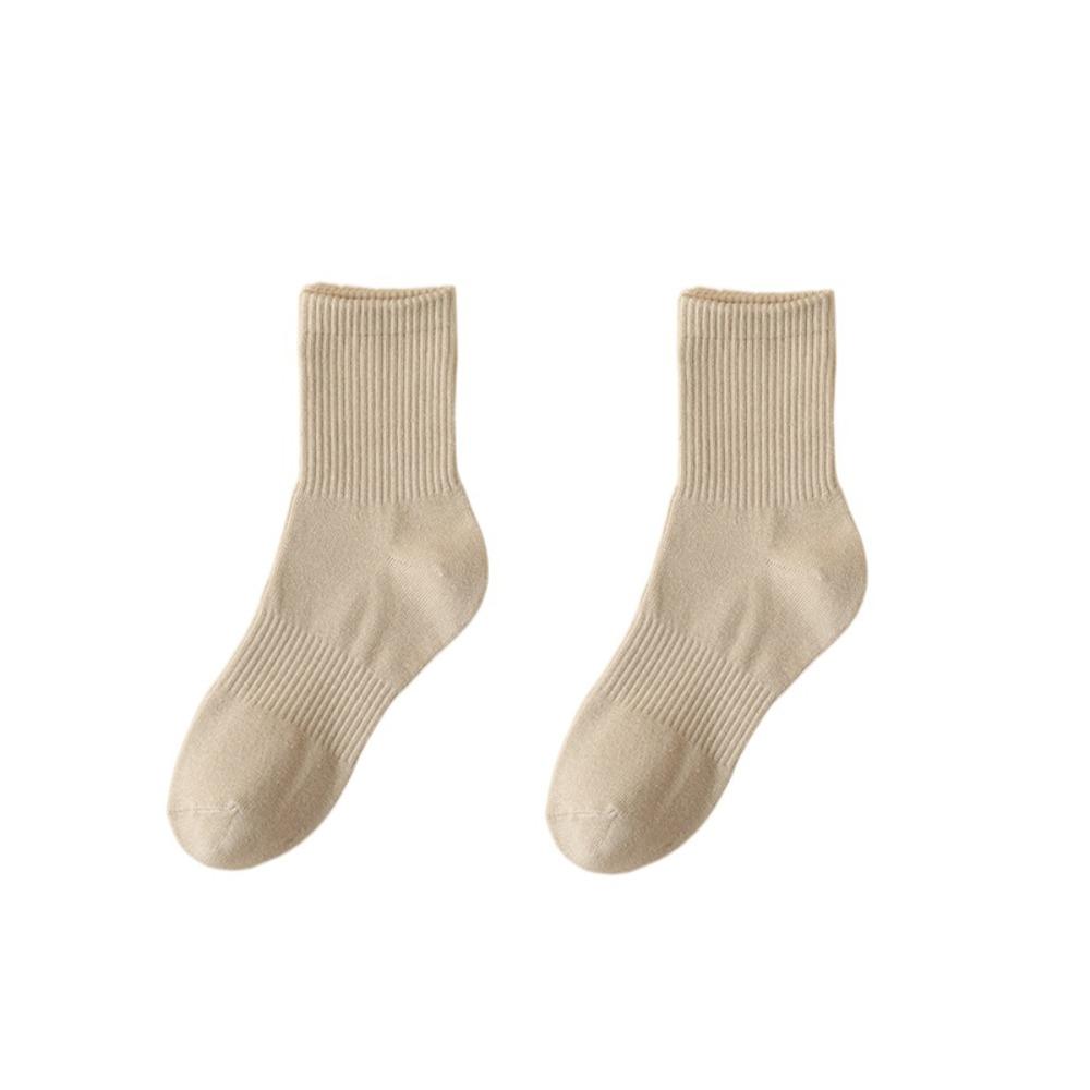 

Компрессионные женские носки средней длины из чистого хлопка, спортивные дезодорирующие носки, новые длинные носки хаки