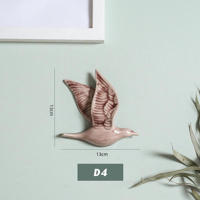 3D keramičtí ptáci závěsný přívěsek na stěnu domácí ozdoby dekorace pozadí TV řemesla závěsná dekorace obývacího pokoje ruční práce