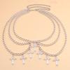 Hottie Cross Pendant Waist Chain Temperament Multi-layer Waist Chain  Body Chain