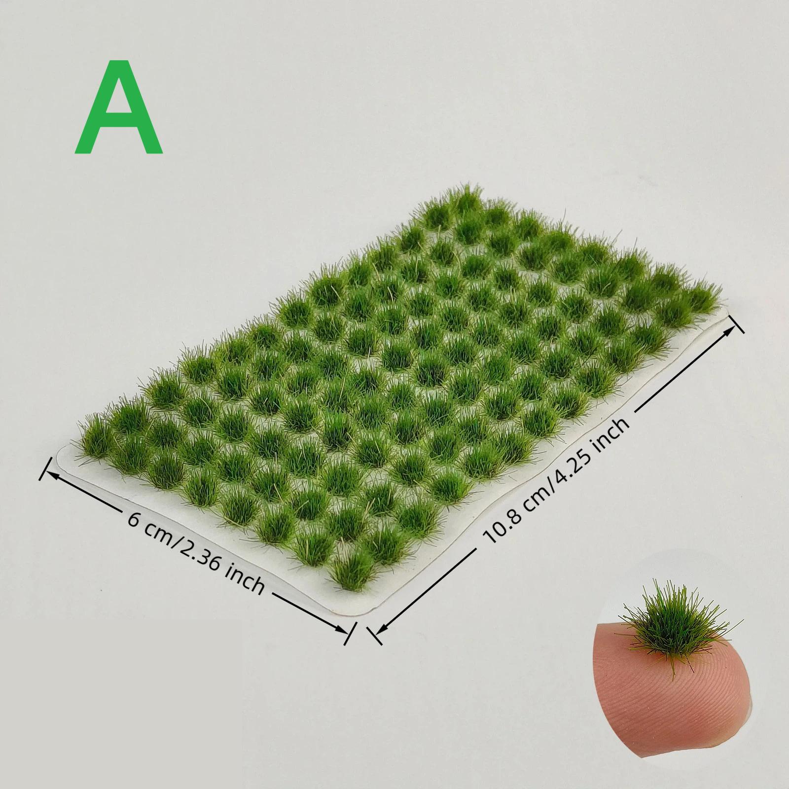 5mm 104Pcs Grass Cluster Building Model Sand Table Miniature Material Simulation Flower Grass Scene DIY Scenario Grass Cluster