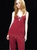 HETIT Cotton Long Lace Slip (Red)