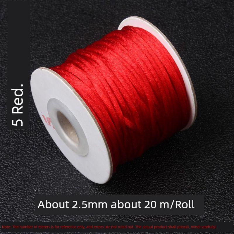 

Сделай сам китайский узел №. 6 Красный Веревочный Кулон-Проволока для Ожерелья No. 5 big red/each roll is about 20 meters long