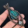 Turquoise & Moonstone Pendant, Gemstone  999 Copper Wire Wrapped Jewelry Pendant, Handmade Jewelry Birthstone Pendant, Gift For Him