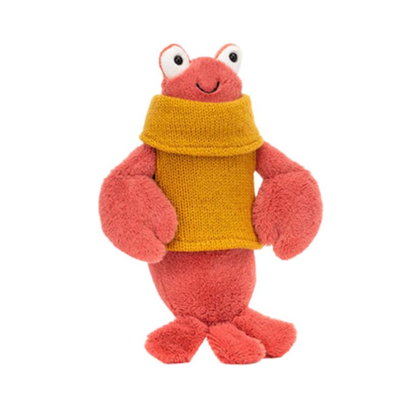 JELLYCAT Ocean Series Animal Pullover Lobster Companion Doll Plush Doll 21cm Height