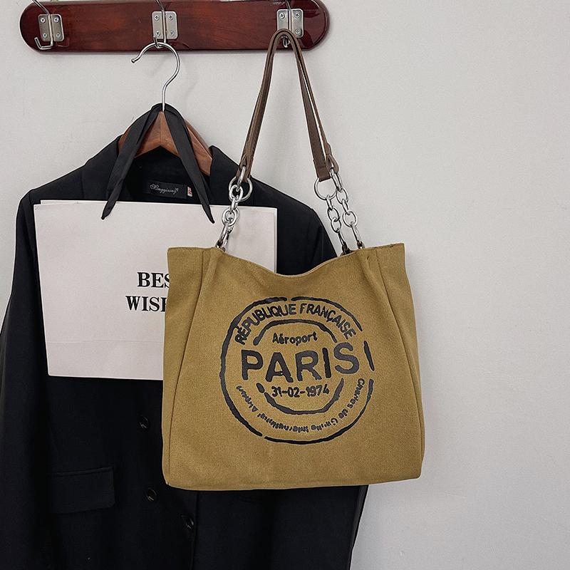 Large Capacity Women Totes Letters Printed Luxury Designer Handbags Ladies Casual Canvas Bag New Hobos Shoulder Messenger Bag